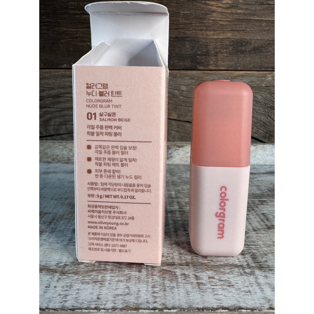 Colorgram Nude Blur Tint | 01 Salmon Beige | Rare Discontinued NIB | MSRP $15 - Picture 3 of 5